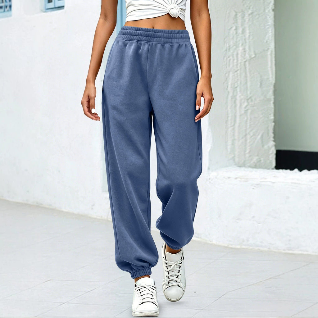 Fleece Baggy Cuffed Workout Jogger Sweatpants