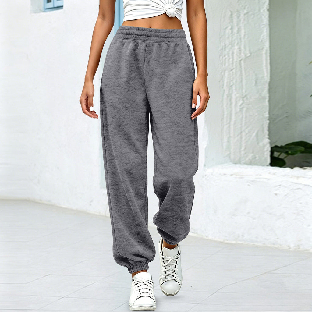 Fleece Baggy Cuffed Workout Jogger Sweatpants