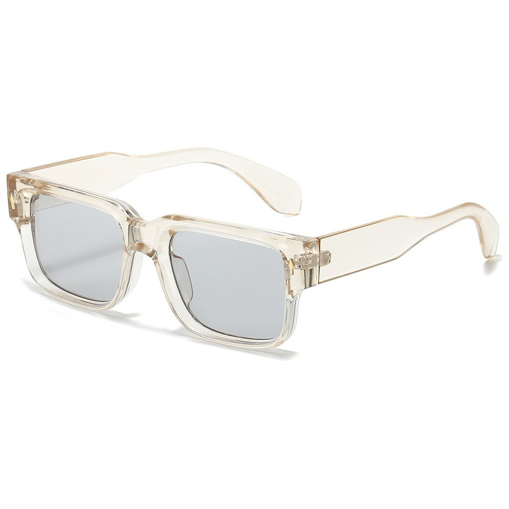 Oversized Square Sunglasses With Chunky Arms - C8
