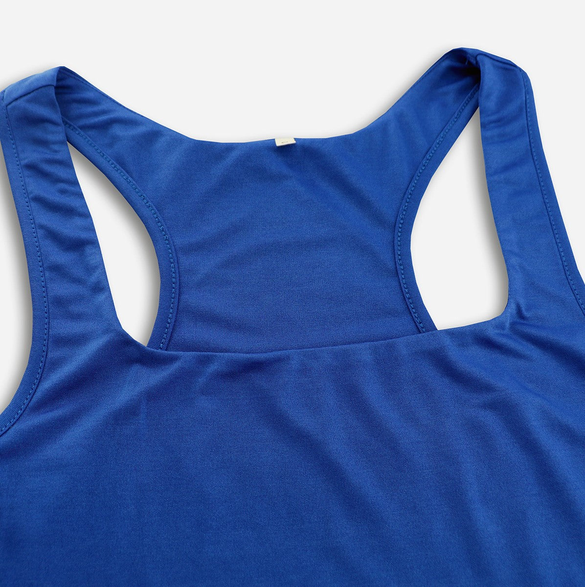 Pleated Wide Leg Jumpsuit With Pockets - Blue - 2