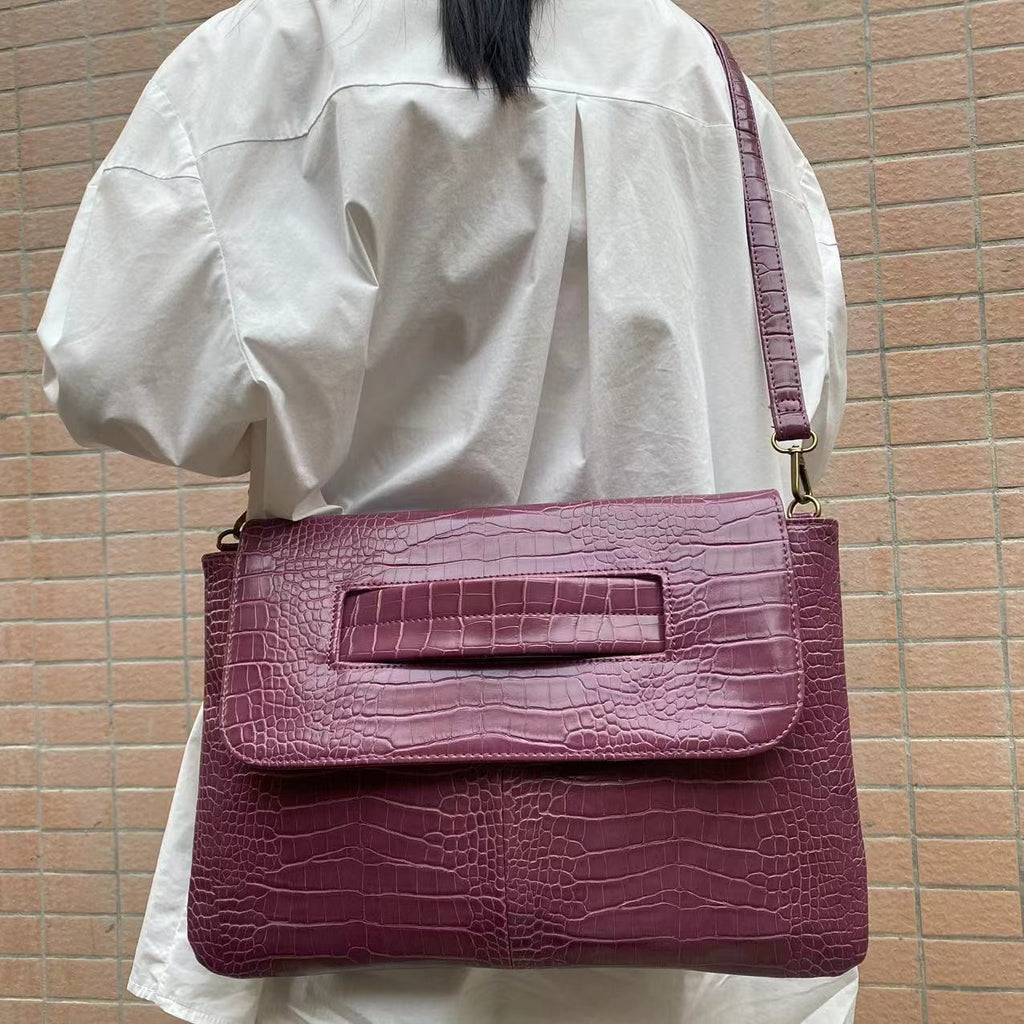 Oversized Envelope Clutch with Wrist Handle