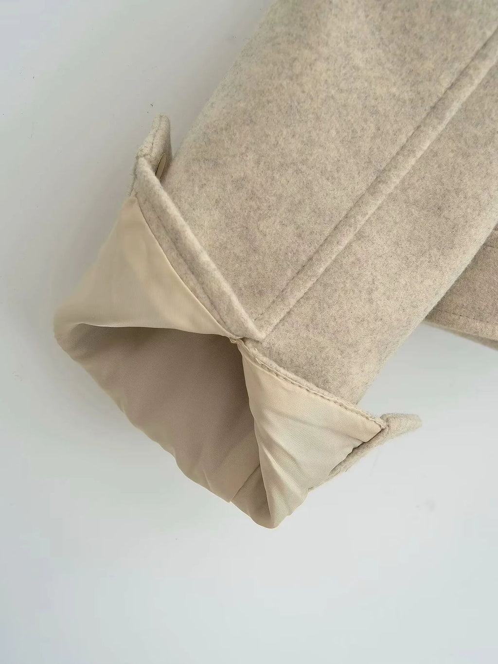 Cropped Brushed Zip Front Utility Jacket - Camel - 9