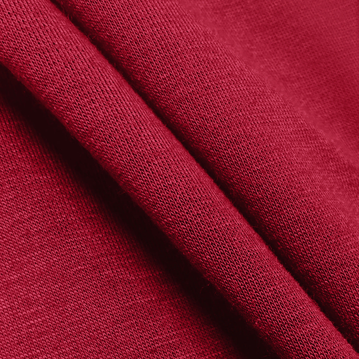 Lace Up V Neck Pullover Hoodie - Winered - 2