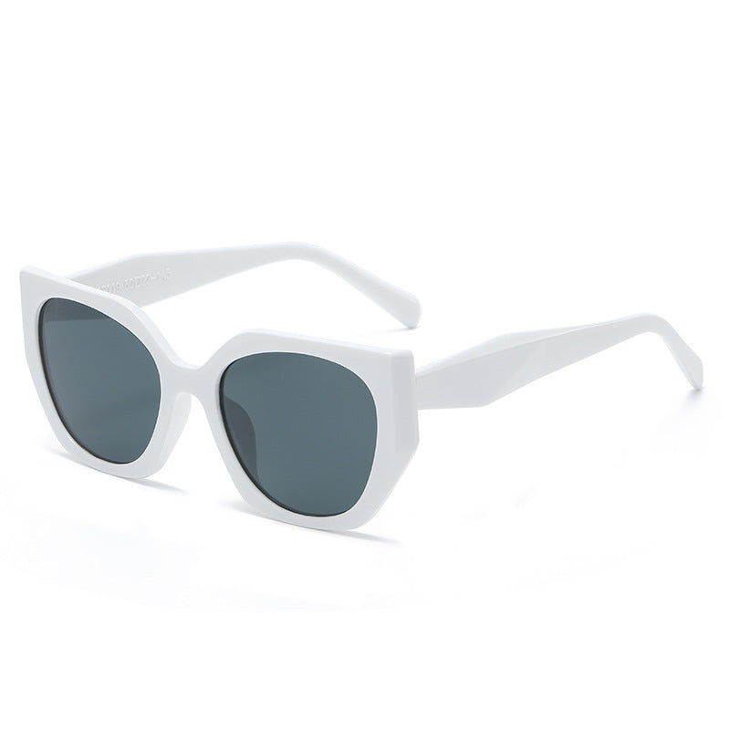 Angular Polygon Oversized Cat Eye Sunglasses - Color_5