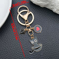 Cat Charm Keychain With Clip And Rings - C2