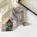 Vintage Polka Dot Bandana Neck Scarf - khaki01