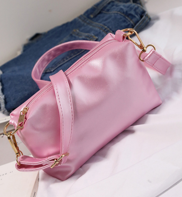 Transparent PVC Handbag With Inner Pouch - Pink - 7