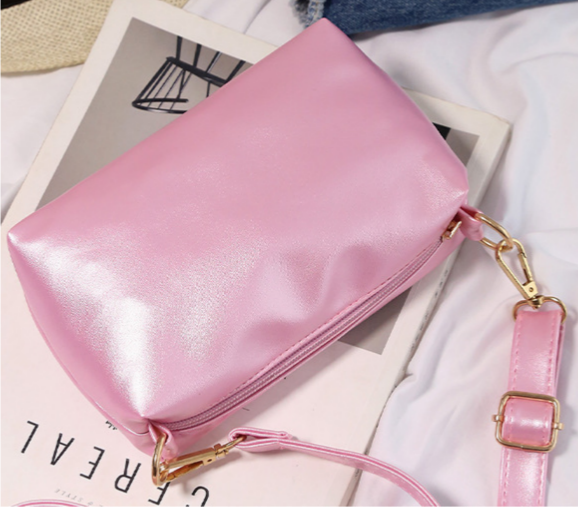 Transparent PVC Handbag With Inner Pouch - Pink - 8