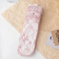 Sheer Floral Lace Ankle Socks - Pink