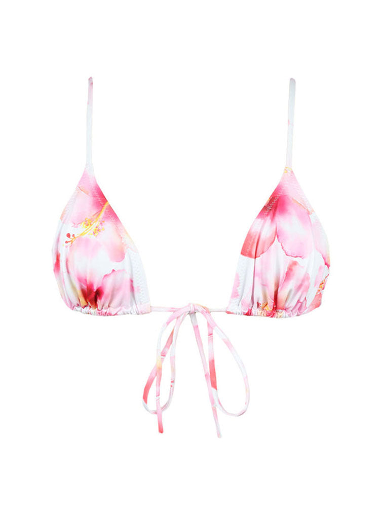 Triangle Top High Cut String Bikini Set - view 3