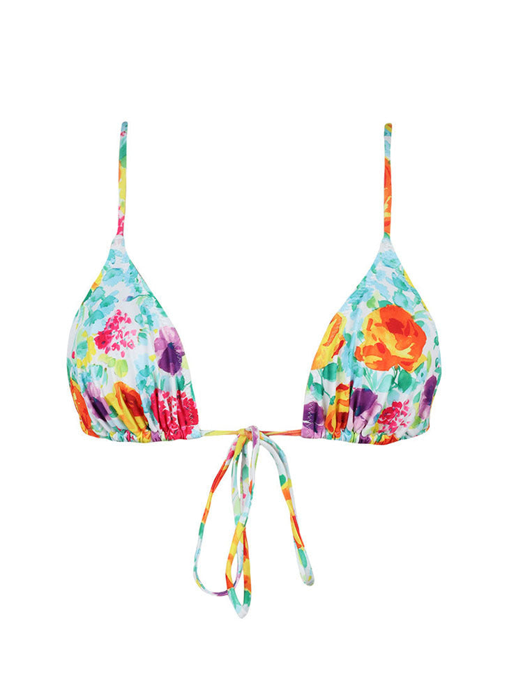 Triangle Top High Cut String Bikini Set - view 6
