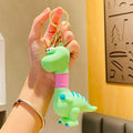 Springy Cartoon Dinosaur Bag Charm Keychain - Color_1