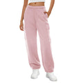High Rise Cargo Pocket Fleece Joggers - Pink