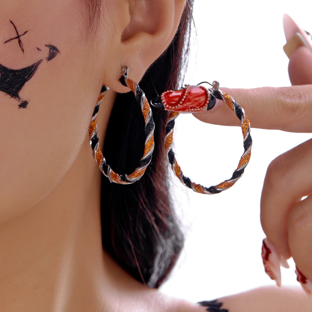 Trick Or Treat Charm Dangle Earrings - Color_12