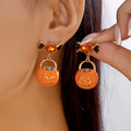 Trick Or Treat Charm Dangle Earrings - Color_15
