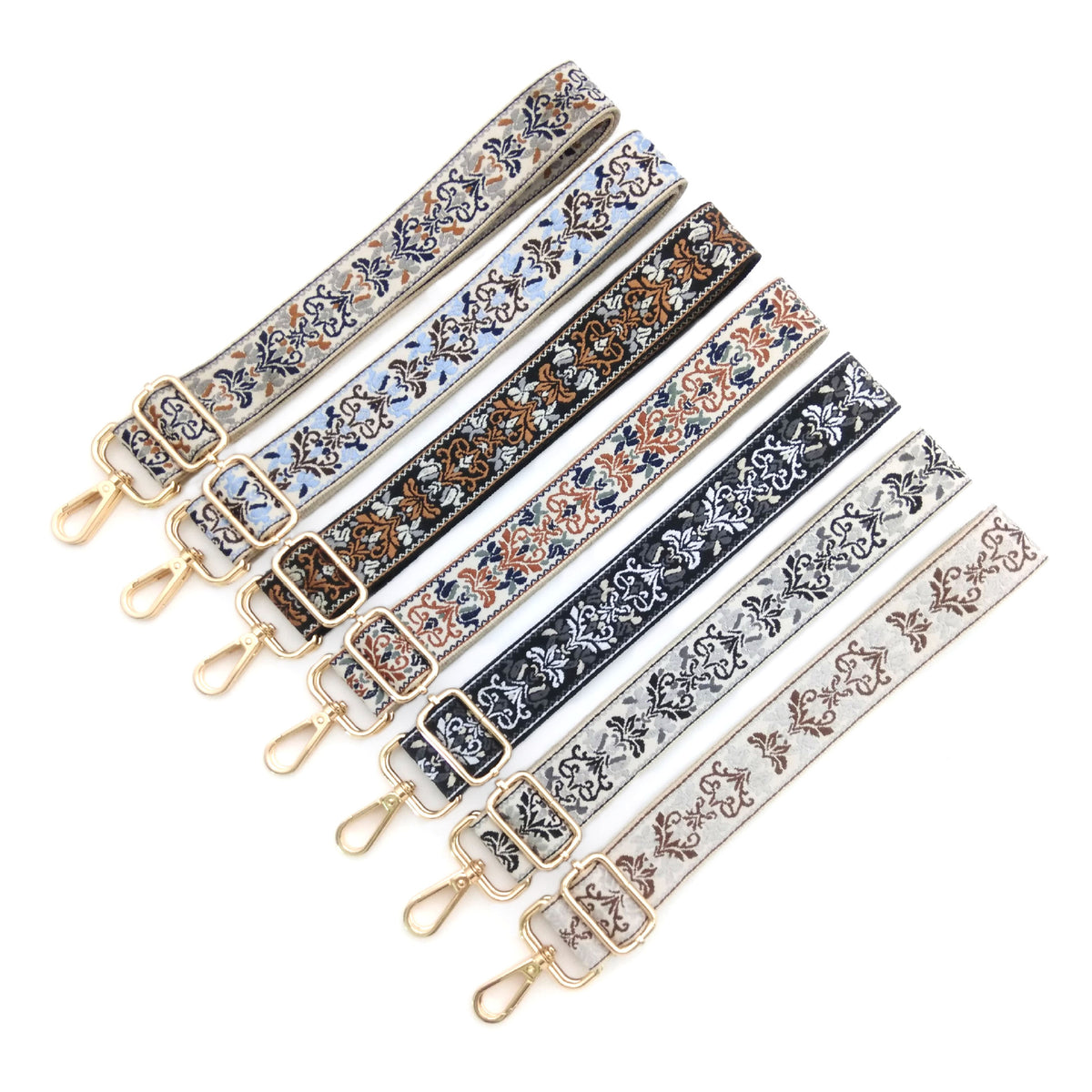 Woven Jacquard Adjustable Crossbody Bag Strap - Color_1