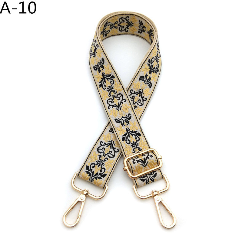 Woven Jacquard Adjustable Crossbody Bag Strap - Color_10