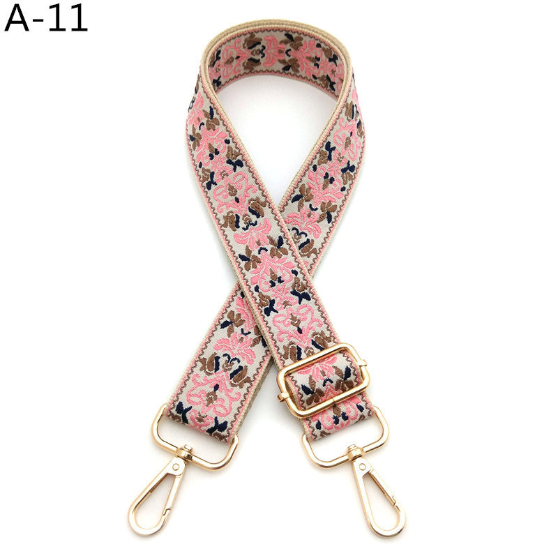 Woven Jacquard Adjustable Crossbody Bag Strap - Color_11
