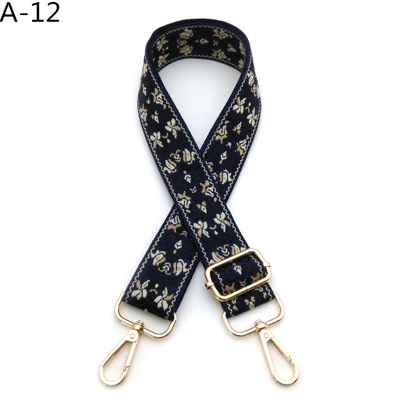 Woven Jacquard Adjustable Crossbody Bag Strap - Color_12