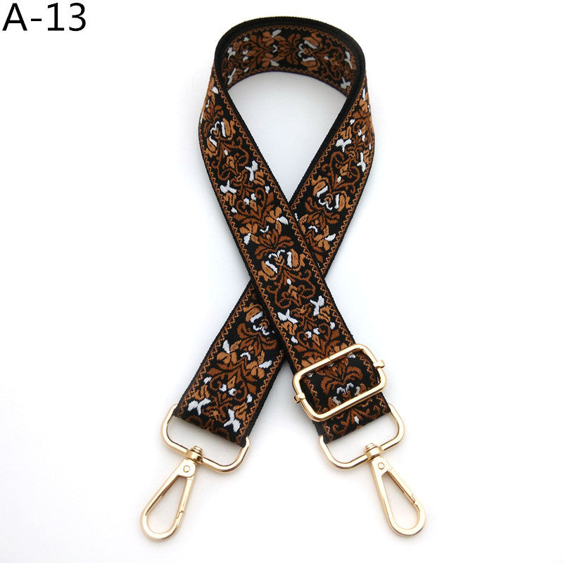 Woven Jacquard Adjustable Crossbody Bag Strap - Color_13
