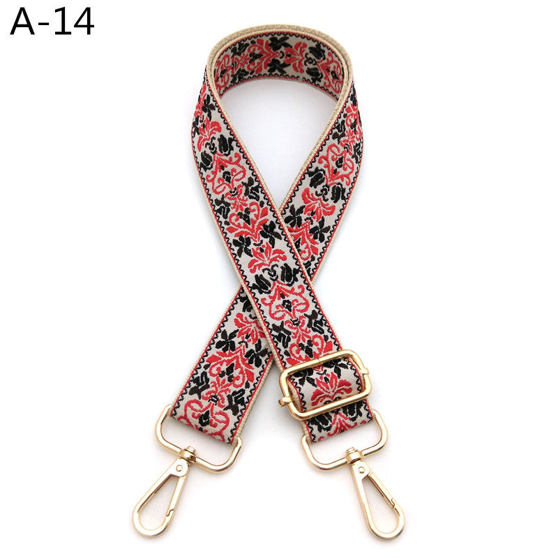 Woven Jacquard Adjustable Crossbody Bag Strap - Color_14