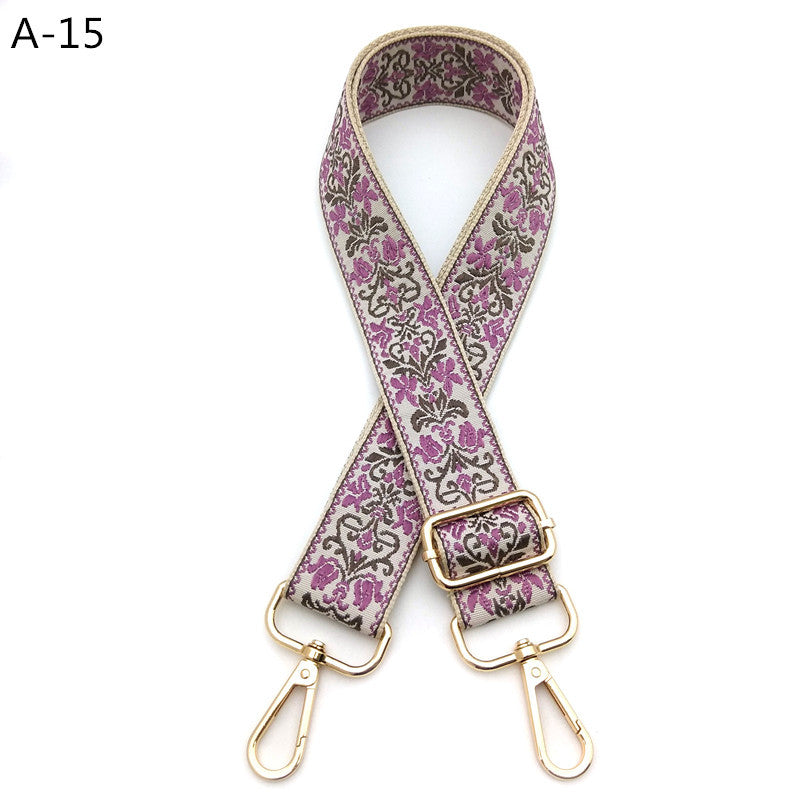 Woven Jacquard Adjustable Crossbody Bag Strap - Color_15
