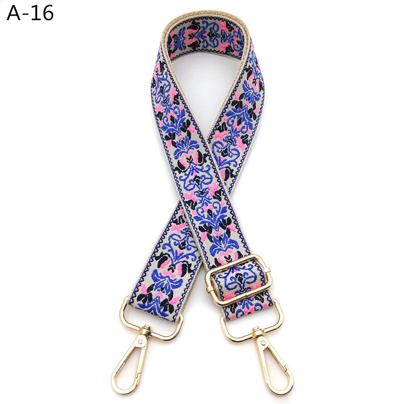 Woven Jacquard Adjustable Crossbody Bag Strap - Color_16