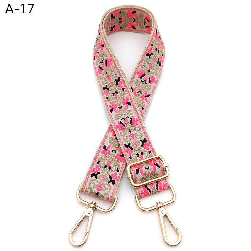 Woven Jacquard Adjustable Crossbody Bag Strap - Color_17