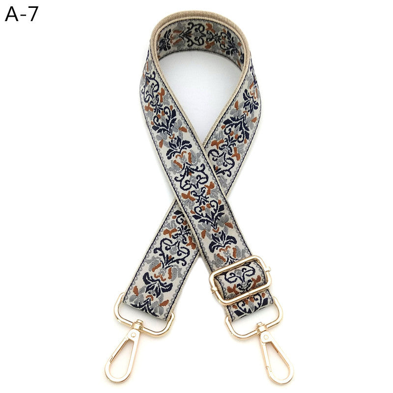 Woven Jacquard Adjustable Crossbody Bag Strap - Color_7