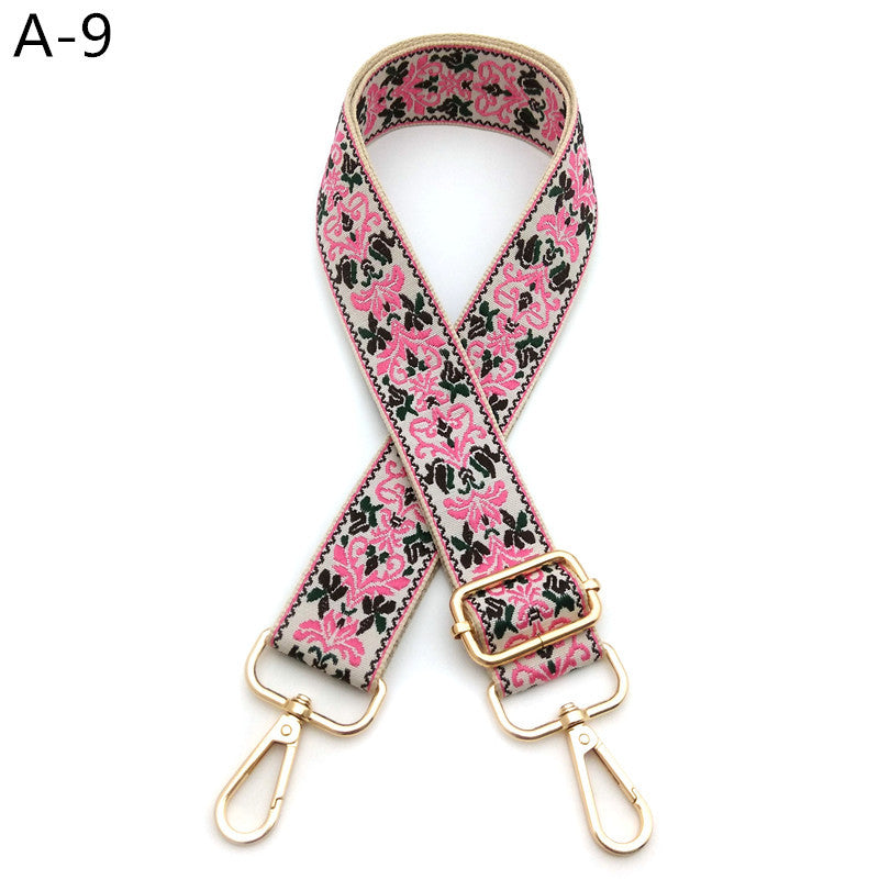 Woven Jacquard Adjustable Crossbody Bag Strap - Color_9