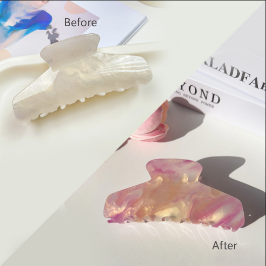 Large Arch Color Change Claw Clip - OffWhite