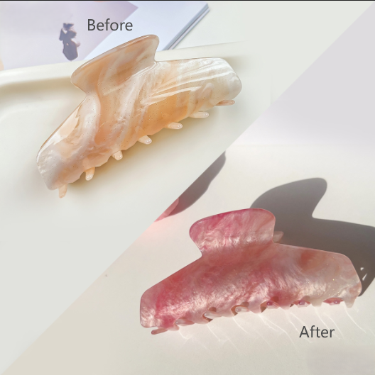 Large Arch Color Change Claw Clip - Pink