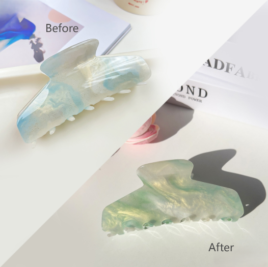Large Arch Color Change Claw Clip - SkyBlue