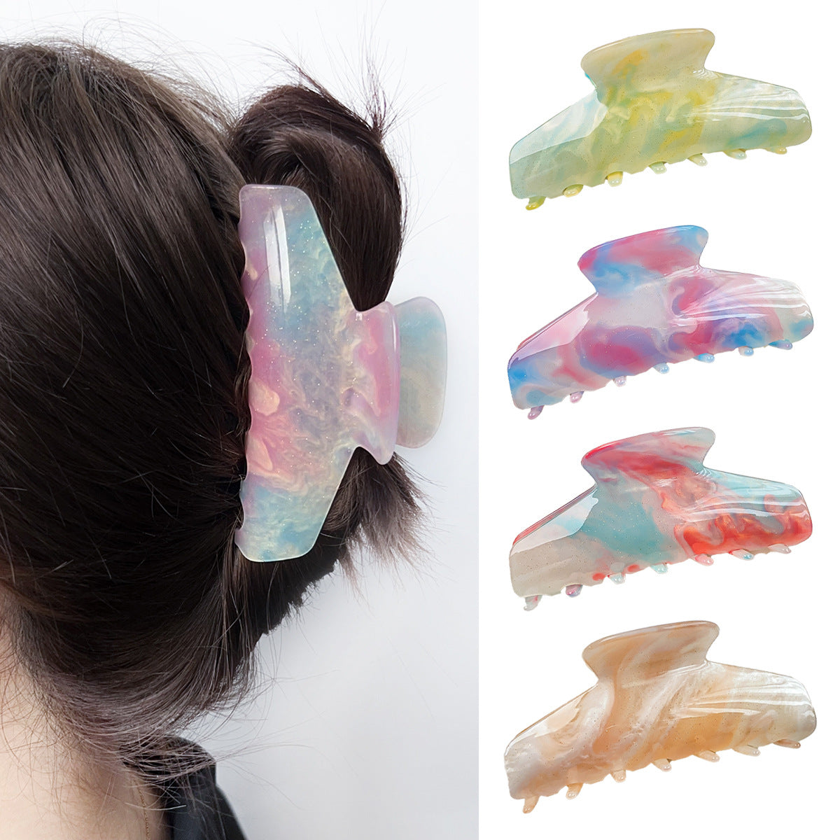 Large Arch Color Change Claw Clip - view 1