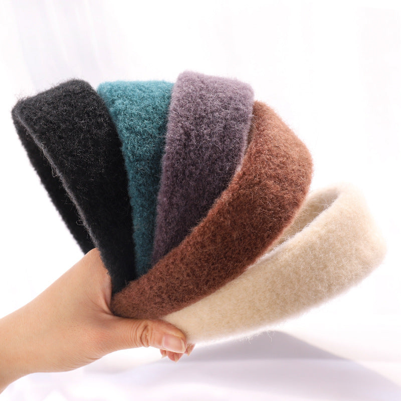 Soft Boucle Knit Wide Headband