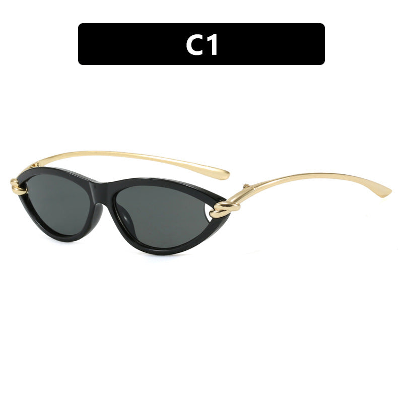 Slim Oval Cat Eye Sunglasses - NO-1