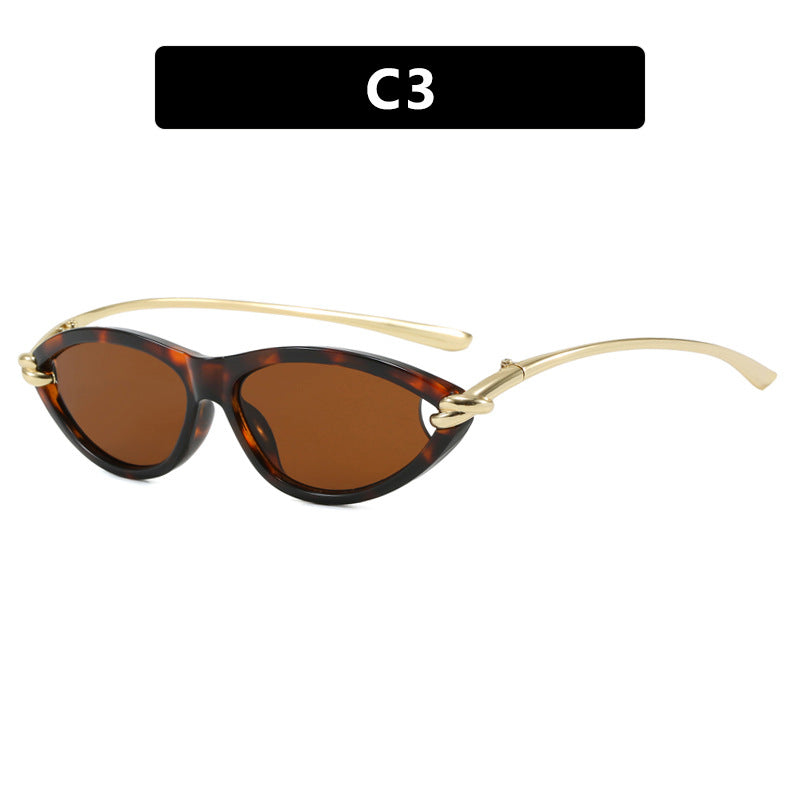 Slim Oval Cat Eye Sunglasses - NO-3