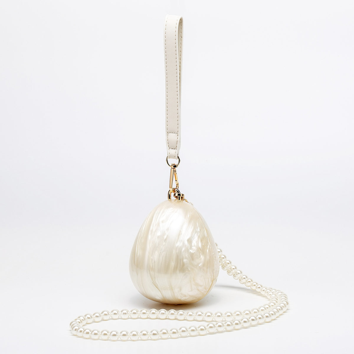 Sculpted Novelty Shape Mini Handbag - Ball_Beige