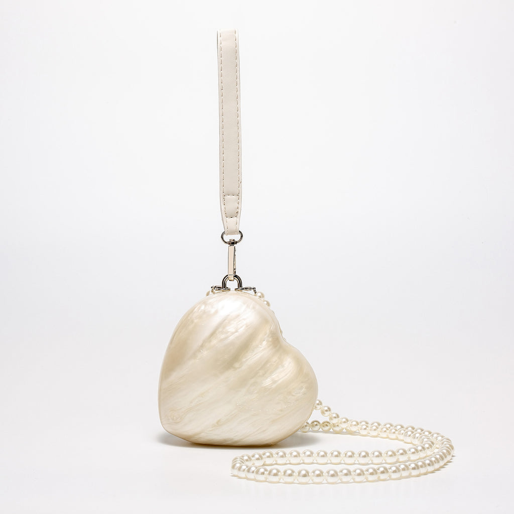 Sculpted Novelty Shape Mini Handbag - Heart
