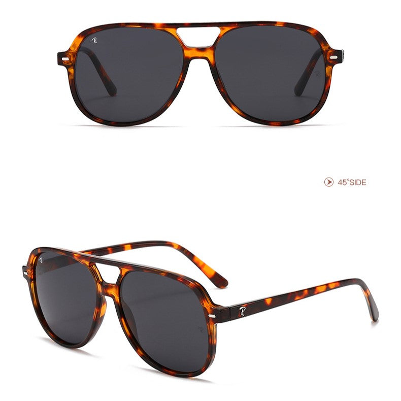 Polarized Square Aviator Sunglasses - Decor
