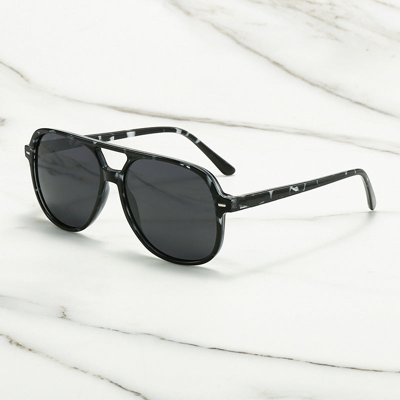 Polarized Square Aviator Sunglasses - Grey