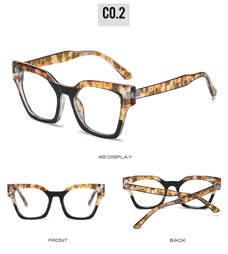 Chunky Square Two Tone Eyeglass Frames - Decor - 1