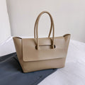 Minimalist Winged Flap Tote Bag - Khaki