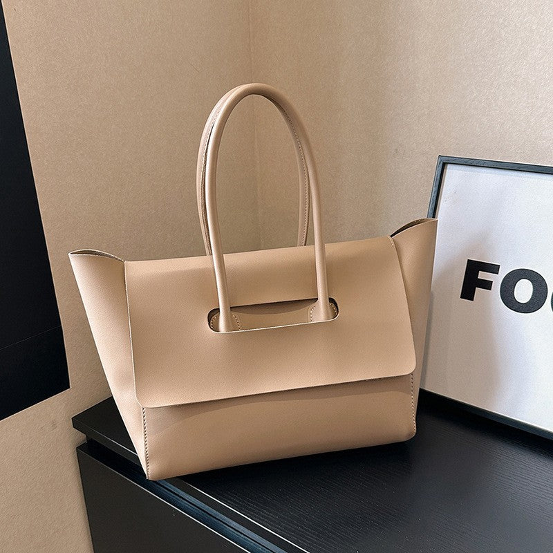 Minimalist Winged Flap Tote Bag
