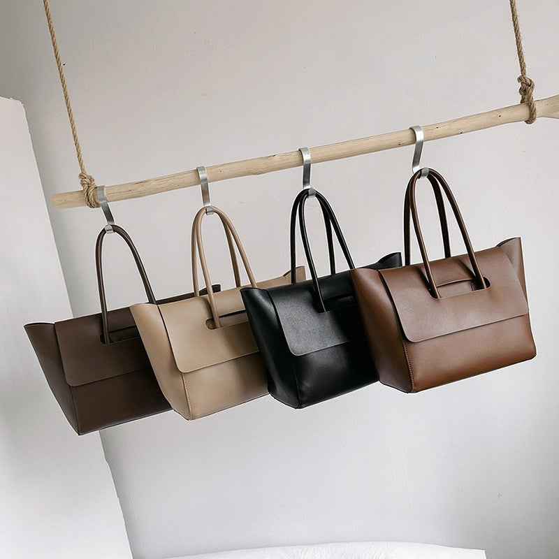 Minimalist Winged Flap Tote Bag