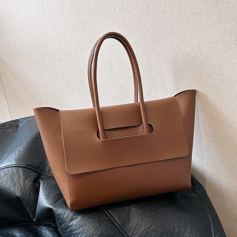Minimalist Winged Flap Tote Bag