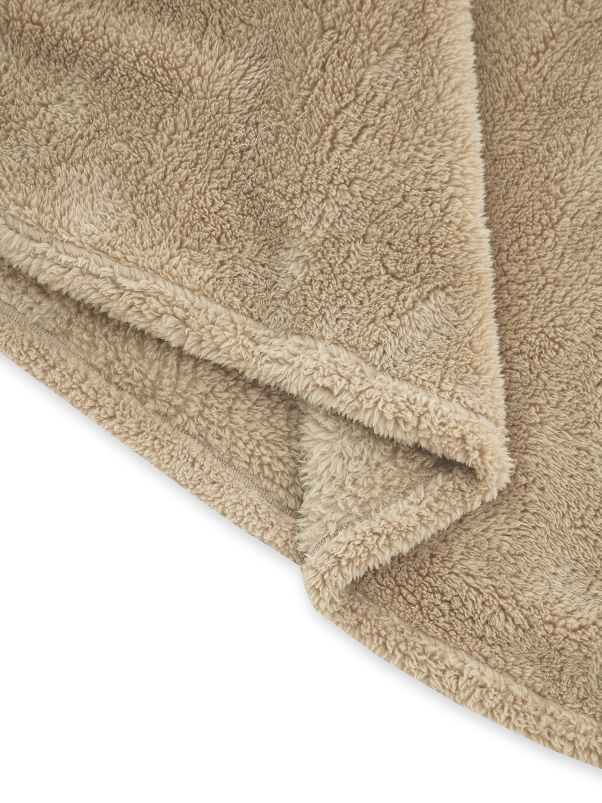 Sherpa Lined Hooded Maxi Lounge Robe - Apricot - 3
