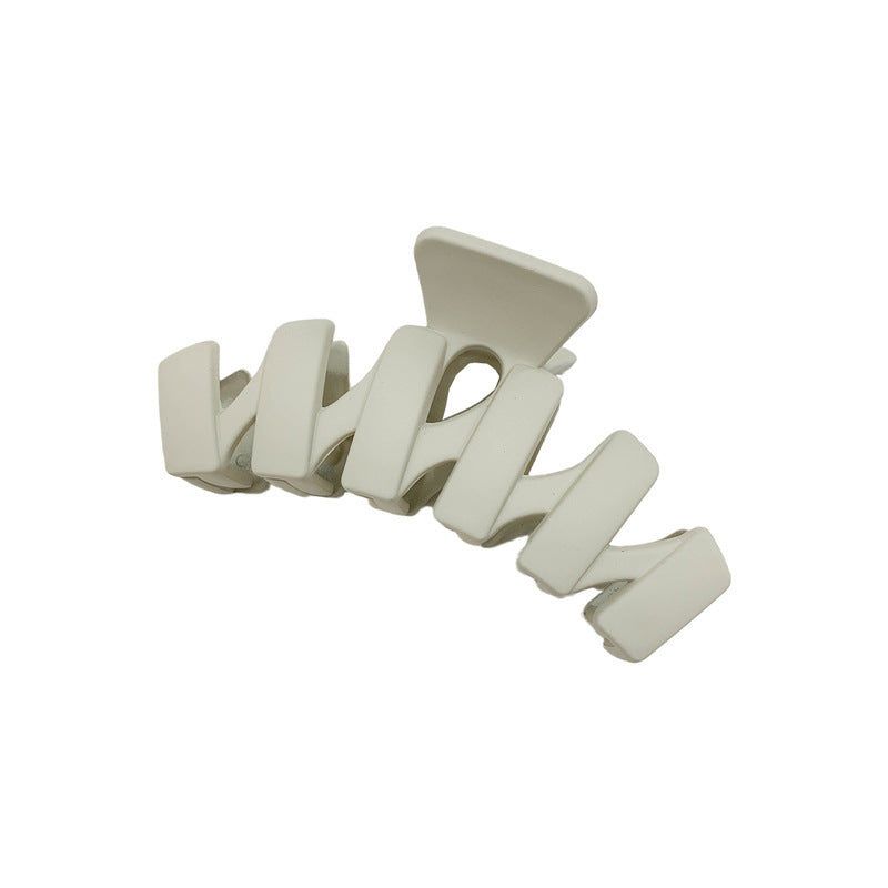 Frosted Matte Wave Hair Claw Clip