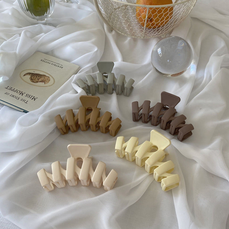 Frosted Matte Wave Hair Claw Clip - view 1
