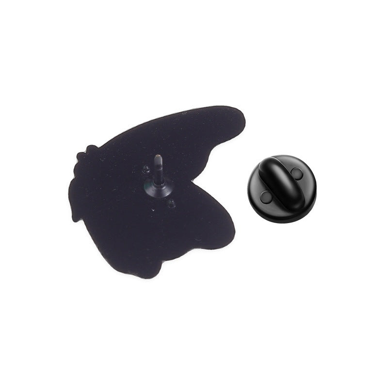 Fine Art Painting Butterfly Enamel Pin Brooch - view 1